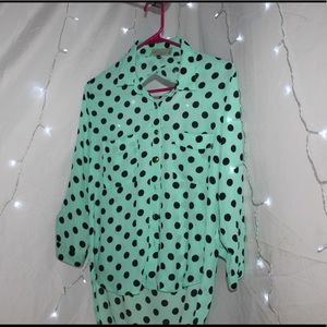 High-Low Dotted Shirt!